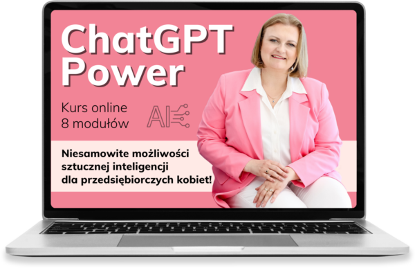 ChatGPT Power kurs online Justyna Kopeć sztuczna inteligencja