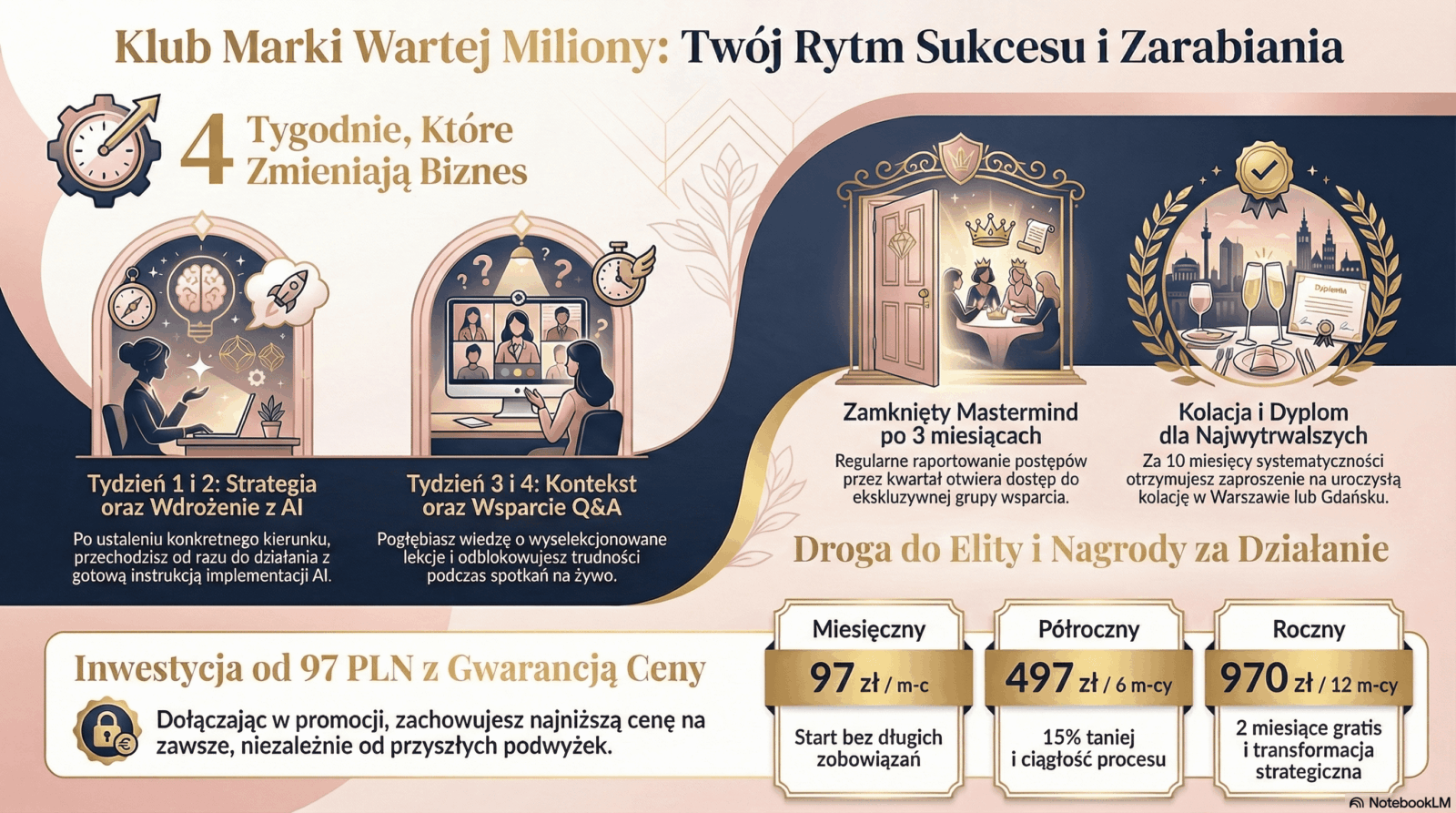 Klub Marki Wartej Miliony infografika gold