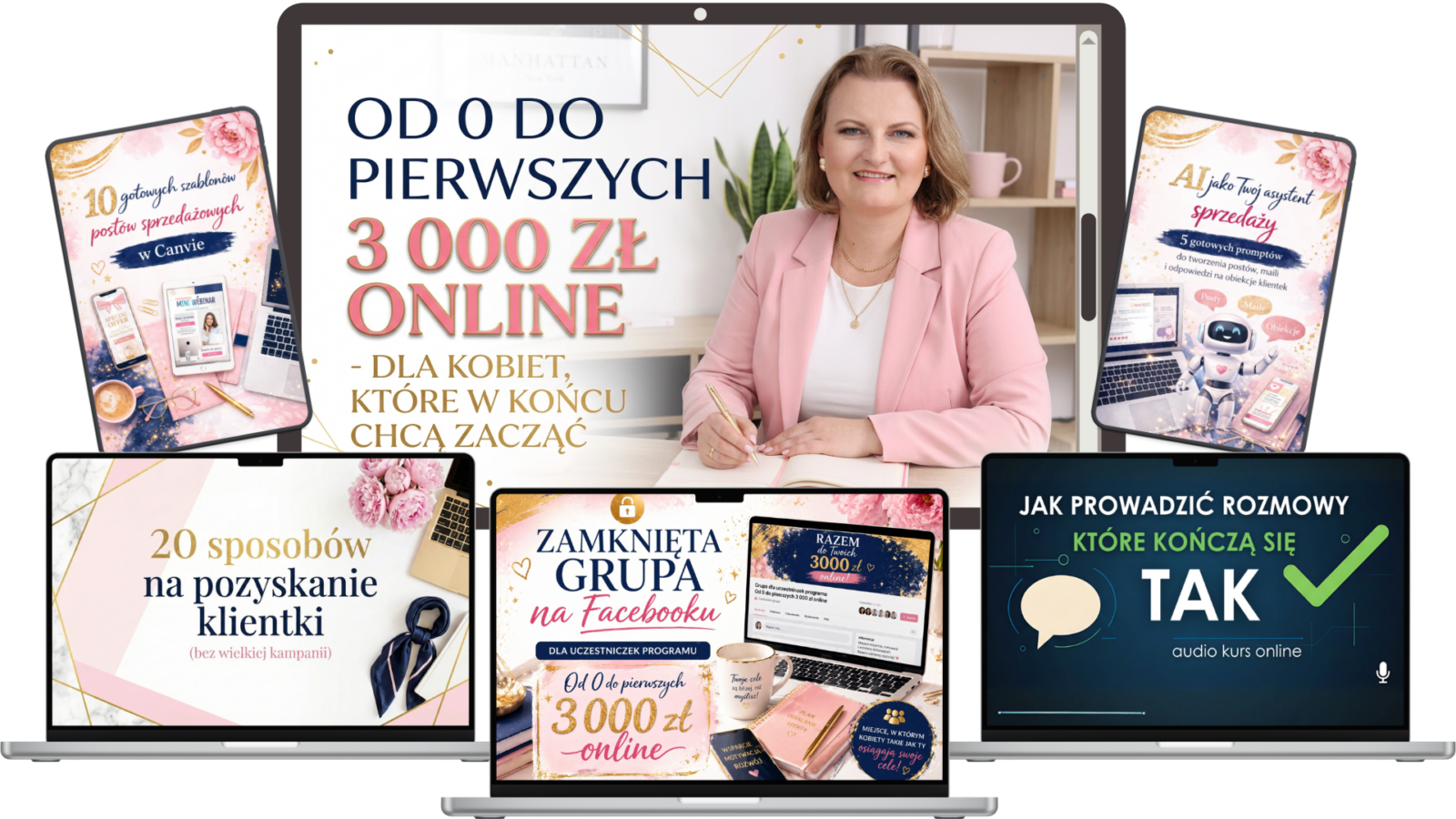 Od 0 do pierwszych 3000 zł online zestaw