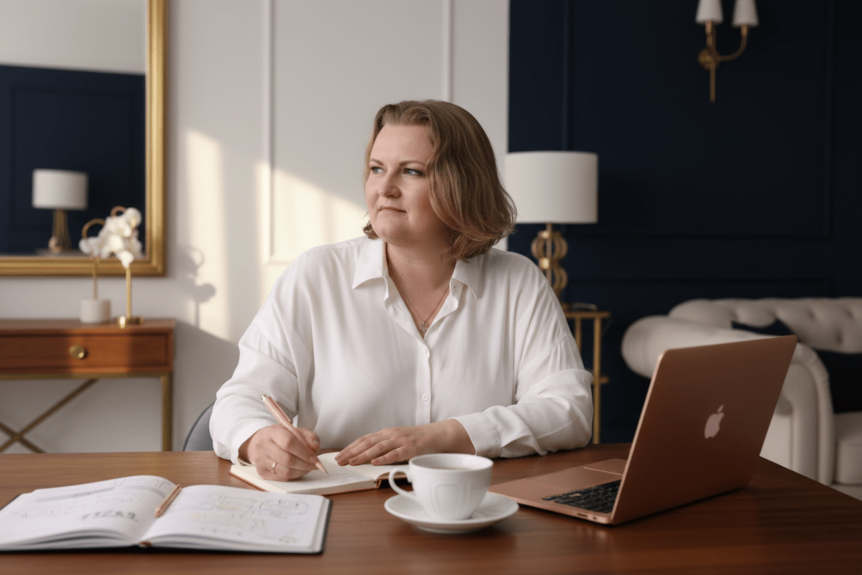 Jak wyznaczać cele w biznesie online - metody i szablon Justyna Kopeć artykuł blogowy