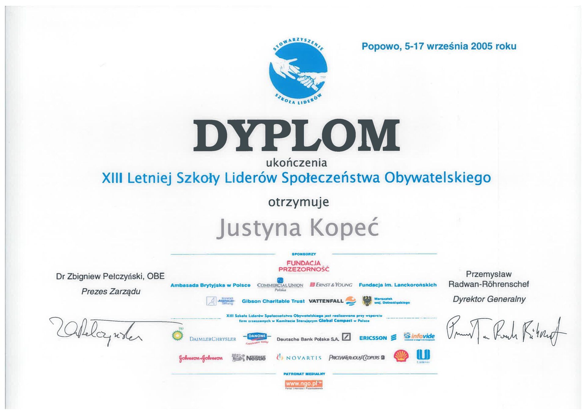 Szkoła Liderów Społeczeństwa Obywatelskiego