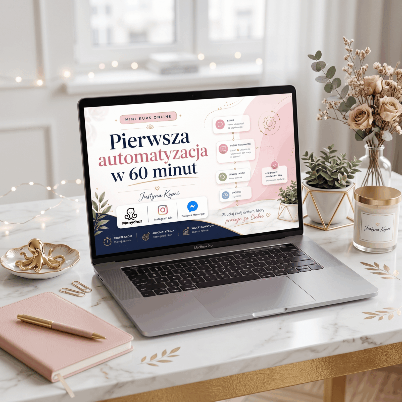 Pierwsza automatyzacja w 60 minut. Kurs ManyChat dla Instagram i Facebook Messenger