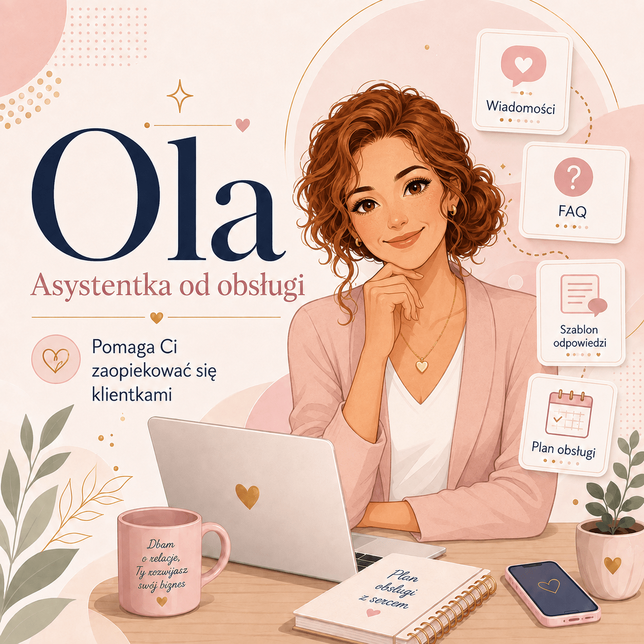 Ola - asystentka od obsługi klientek (program Firma JA)
